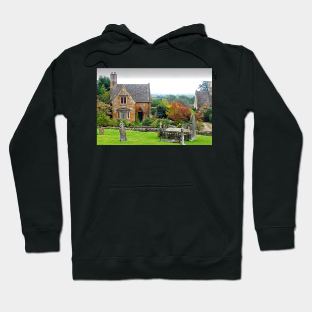 Blockley Village Cottage Cotswolds Gloucestershire Hoodie by AndyEvansPhotos